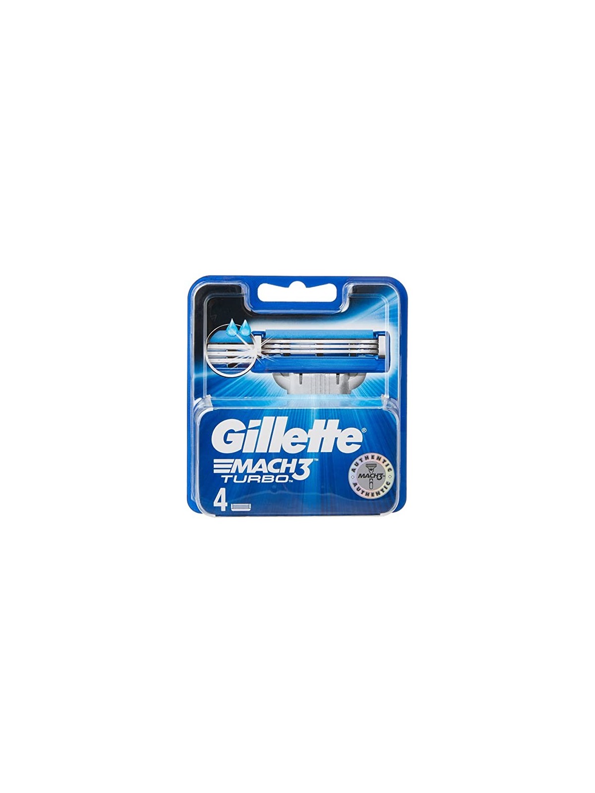 Gillette Mach 3 Turbo Spare Head 4 units