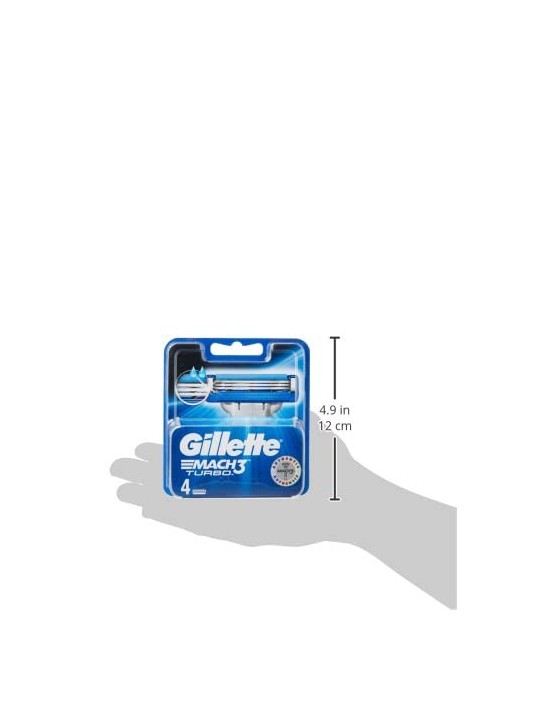 Gillette Mach 3 Turbo Spare Head 4 units