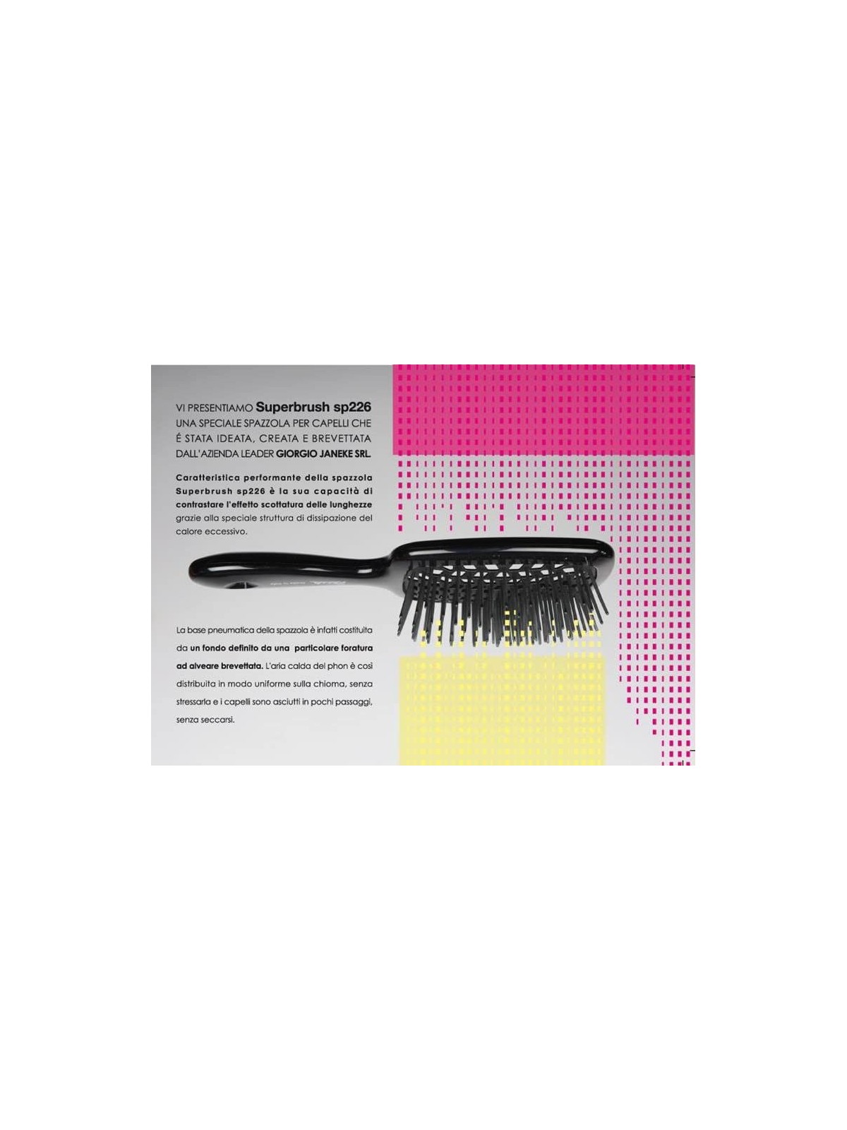 Spazzola da parrucchiere Superbrush per districare i capelli nera