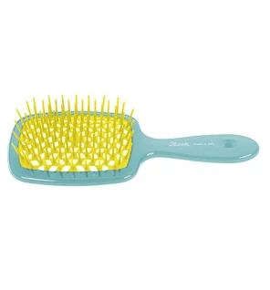 Spazzola da parrucchiere Superbrush Turchese-Giallo