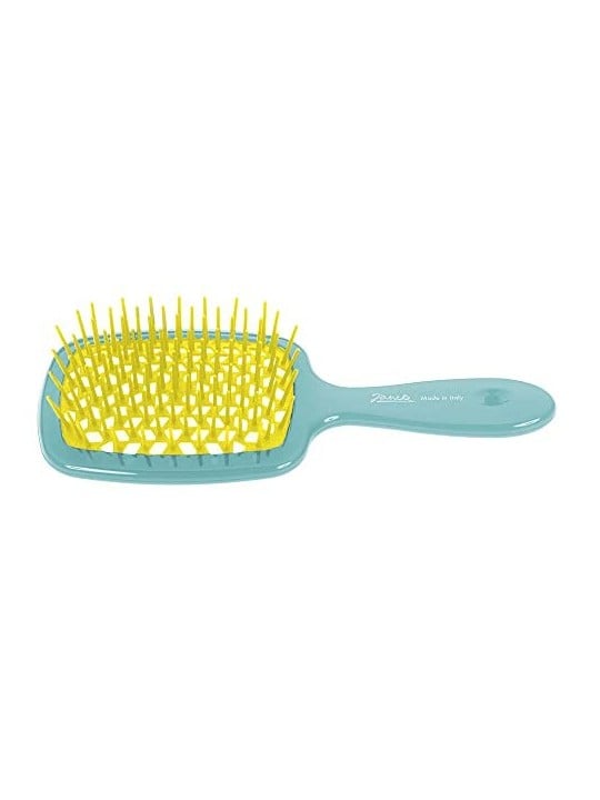 Spazzola da parrucchiere Superbrush Turchese-Giallo