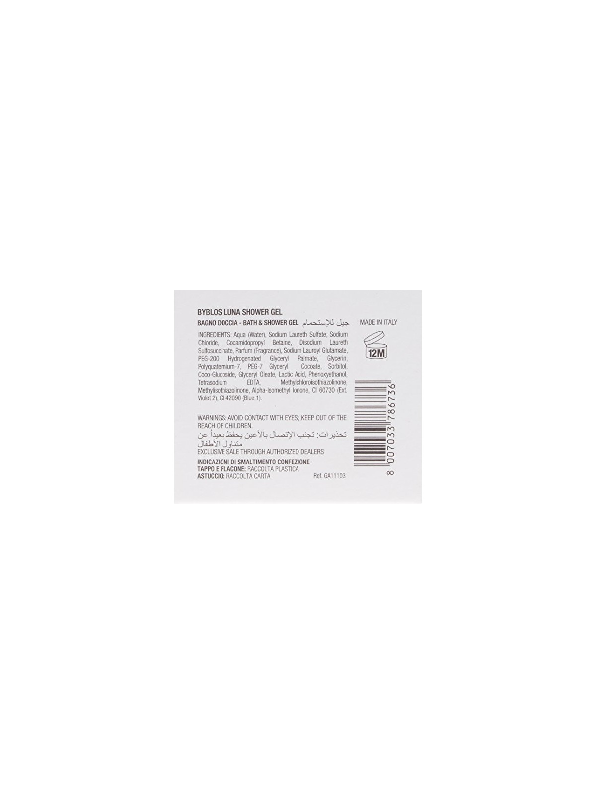 Byblos Luna Bagnodoccia 400ml