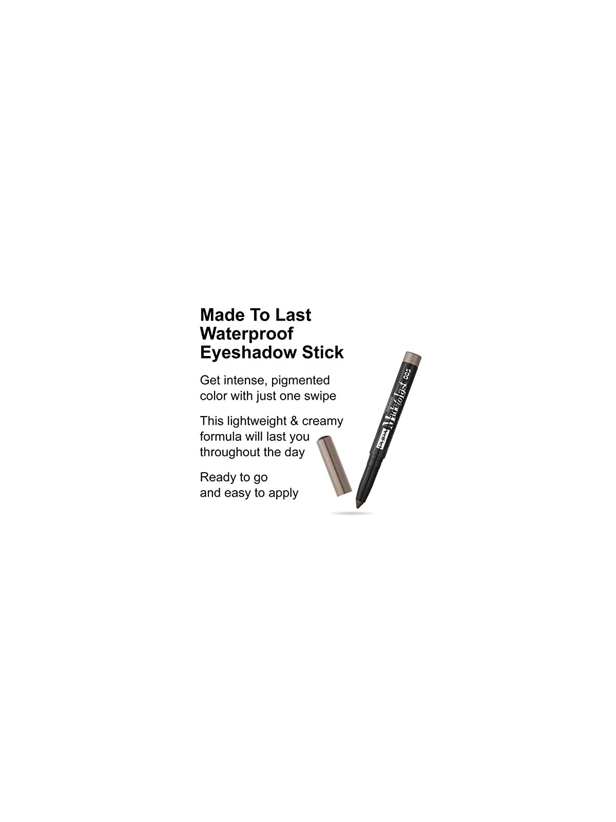 Ombretto Pupa Made To Last Waterproof Eyeshadow 1,4g Dessert Taupe