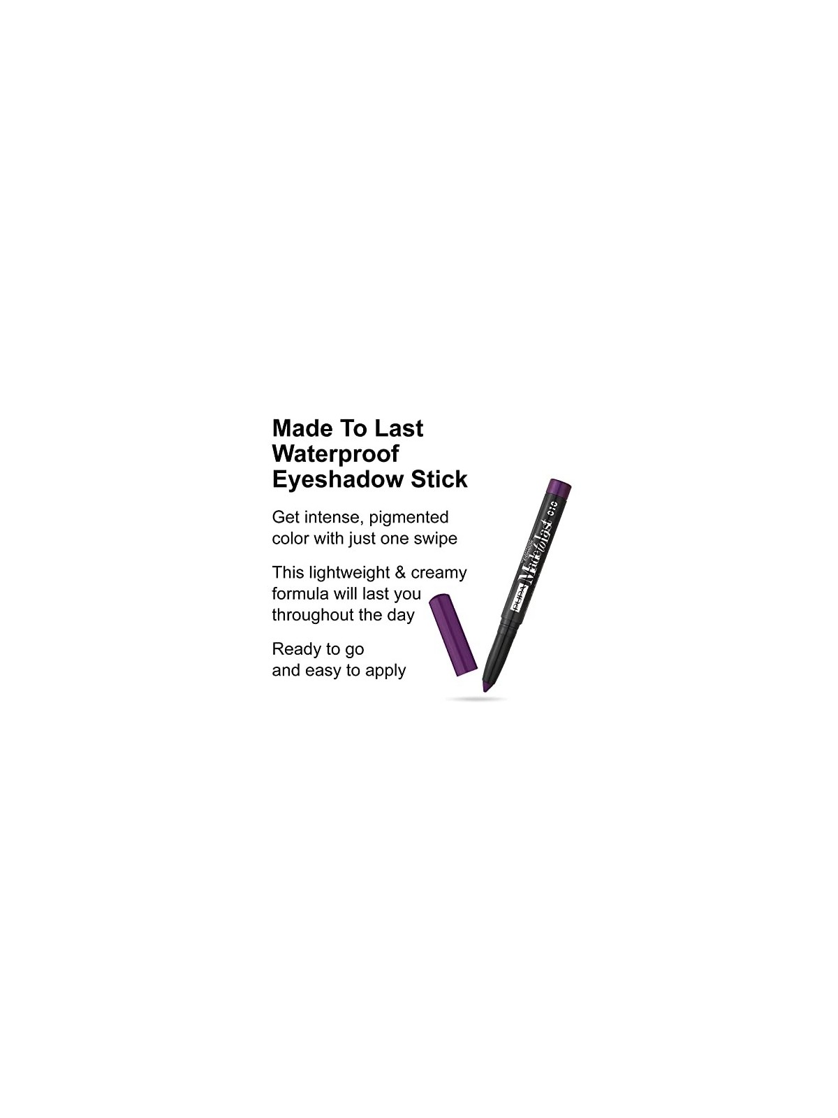 Pupa Made To Last Waterproof Eyeshadow donna 1,4g Numero 010 Shocking Violet