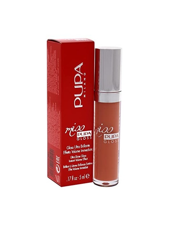 Miss Pupa Ultra-Shine Lip Gloss 201 Tender Apricot 5ml