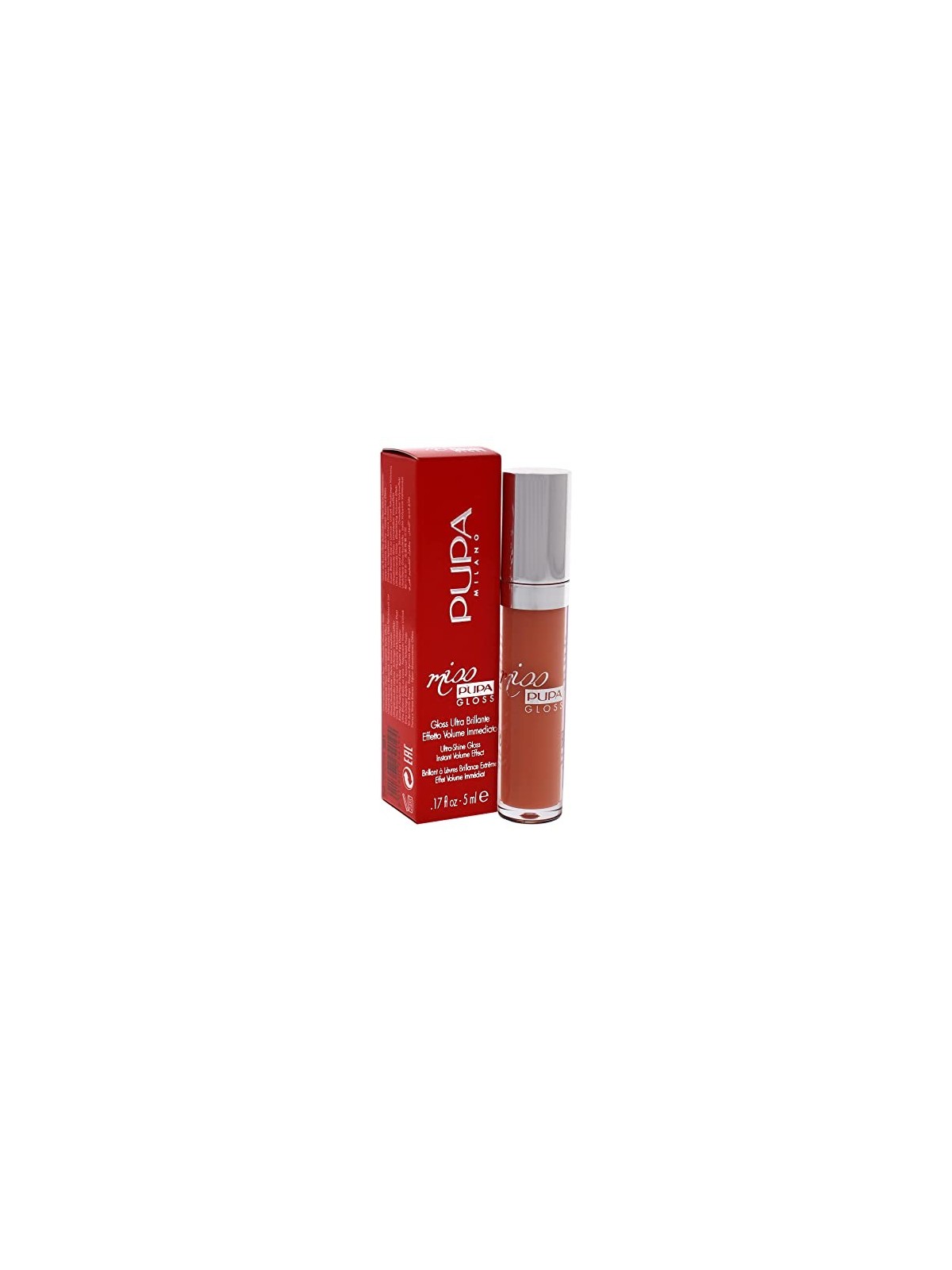 Miss Pupa Ultra-Shine Lip Gloss 201 Tender Apricot 5ml