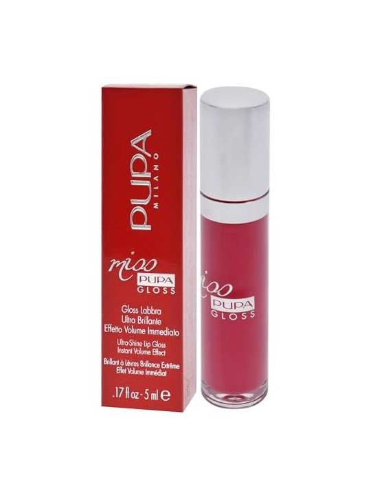 Pupa Miss Pupa Gloss Gloss ultra brillante effetto volume istantaneo 5 ml donna 303 Extreme Fuchsia