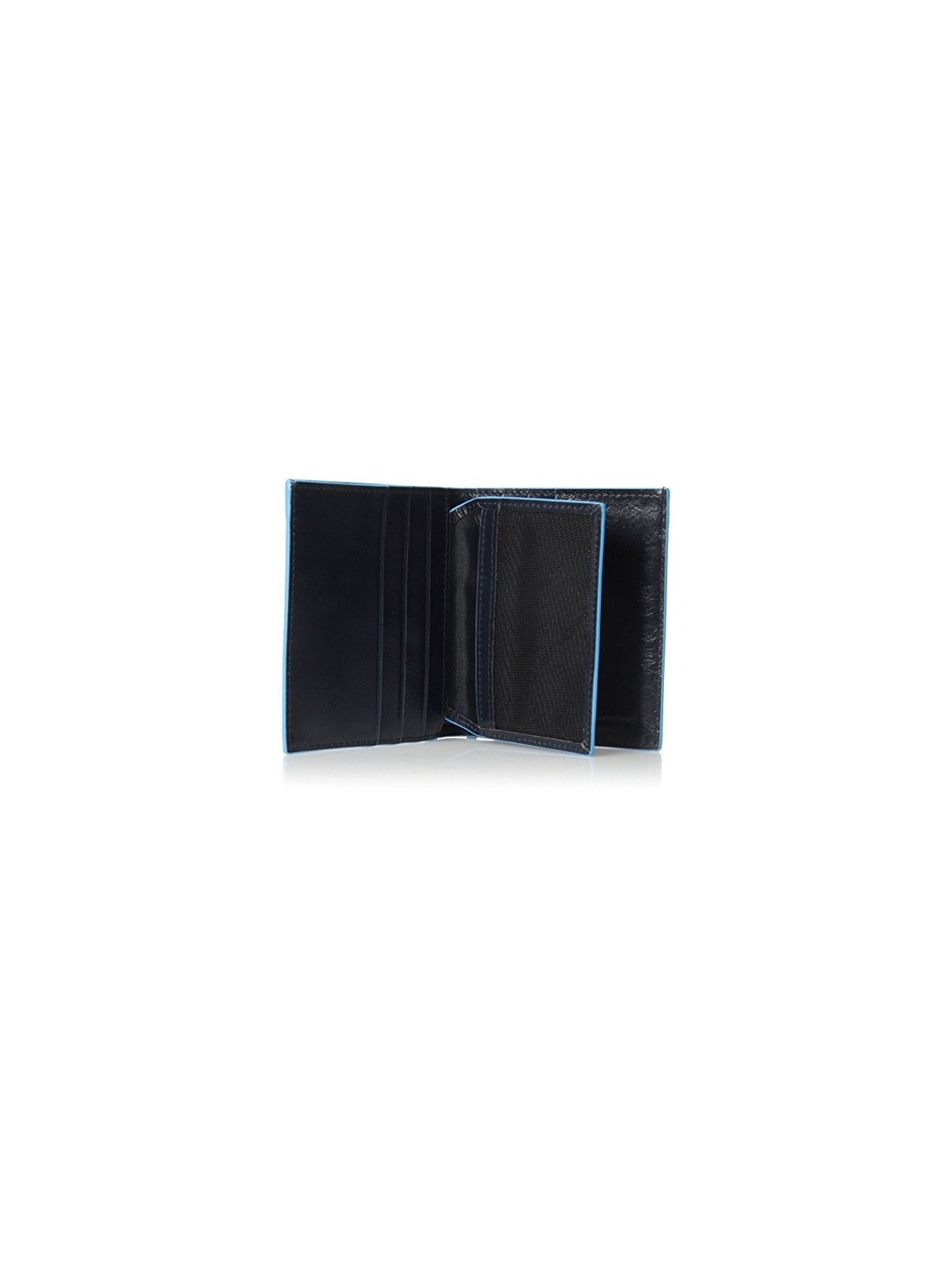 Piquadro Blue Square Polyester Card Holder Authentic Blue Unisex