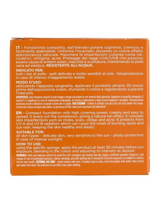 Rilastil SUN SYSTEM SPF50 Crema Compatta Bronzo Donna