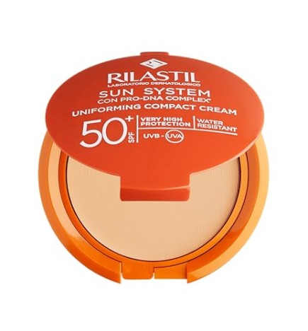 Rilastil SUN SYSTEM SPF50 crema compatta beige 10 gr donna