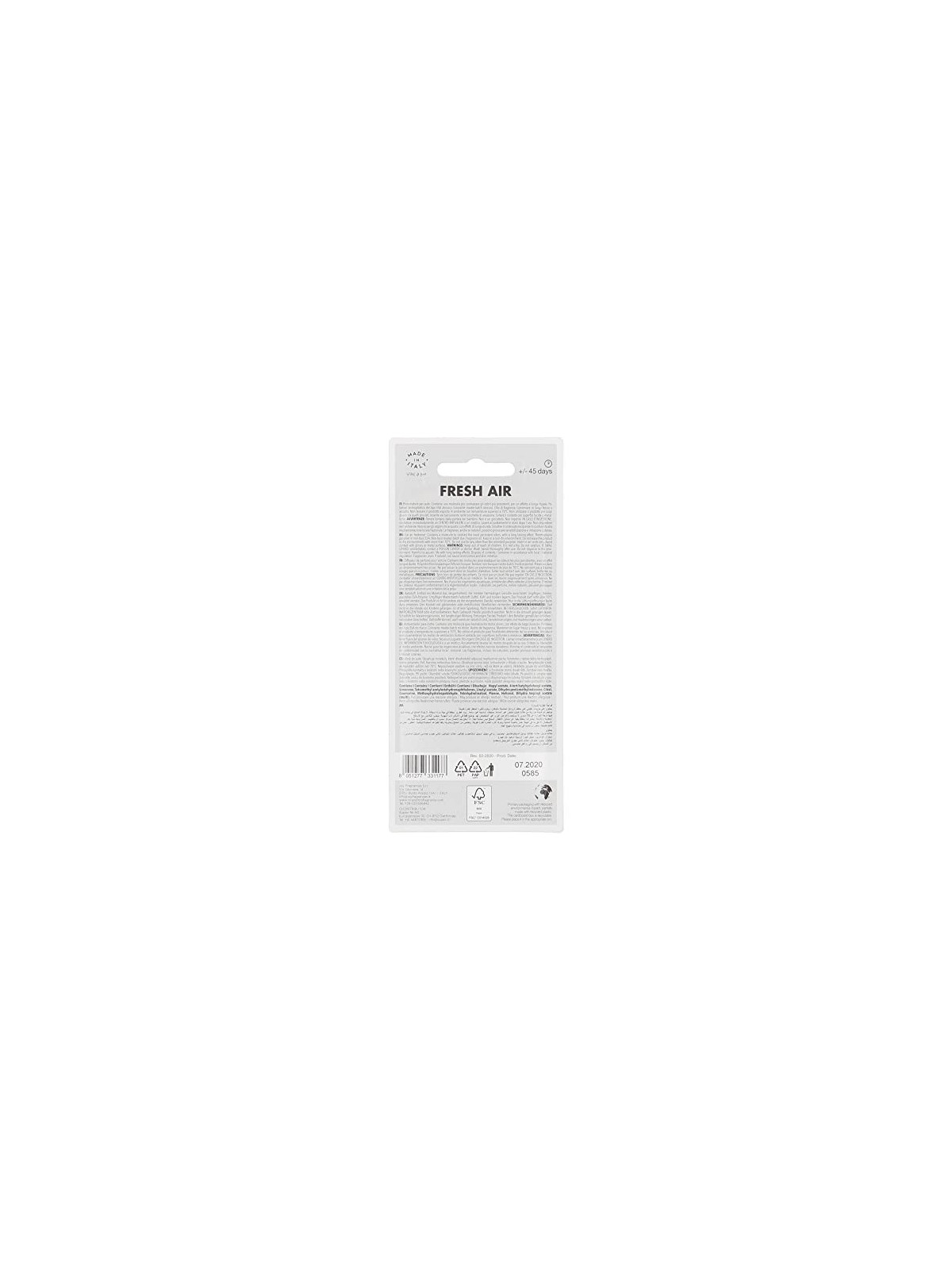 Mr & Mrs Fragrance Cesare Deodorante Per Auto Fresh Air 1 pz unisex