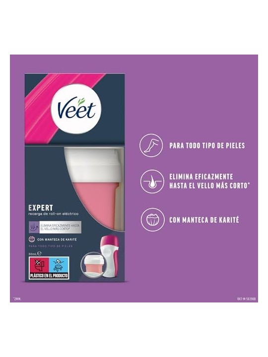 Veet EASY WAX rollon ricarica gambebraccia 50ml donna
