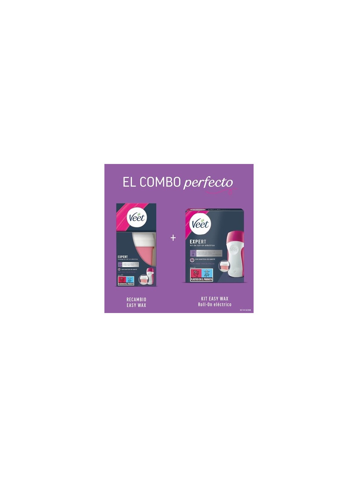 Veet EASY WAX rollon ricarica gambebraccia 50ml donna