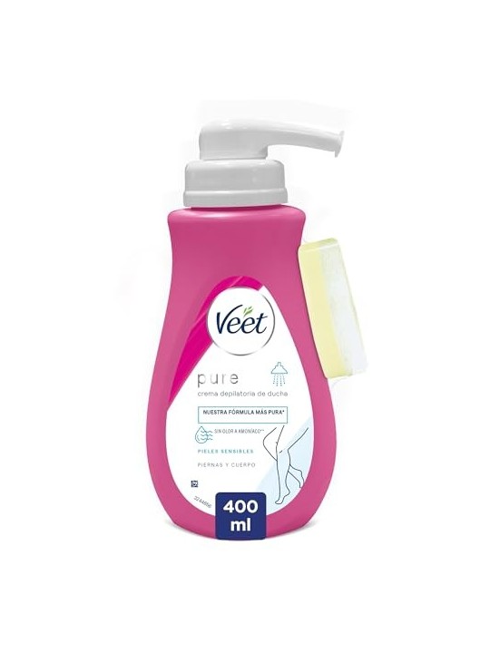 Veet PURE SHOWER Sensitive Skin Depilatory Cream 400ml Women