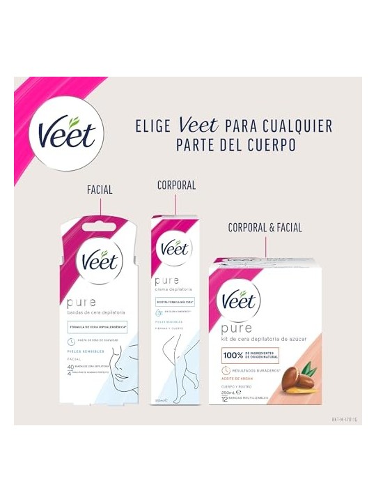 Veet PURE SHOWER Sensitive Skin Depilatory Cream 400ml Women