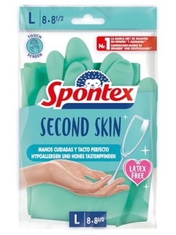 SPONTEX Guanti Second Skin Taglia L Unisex