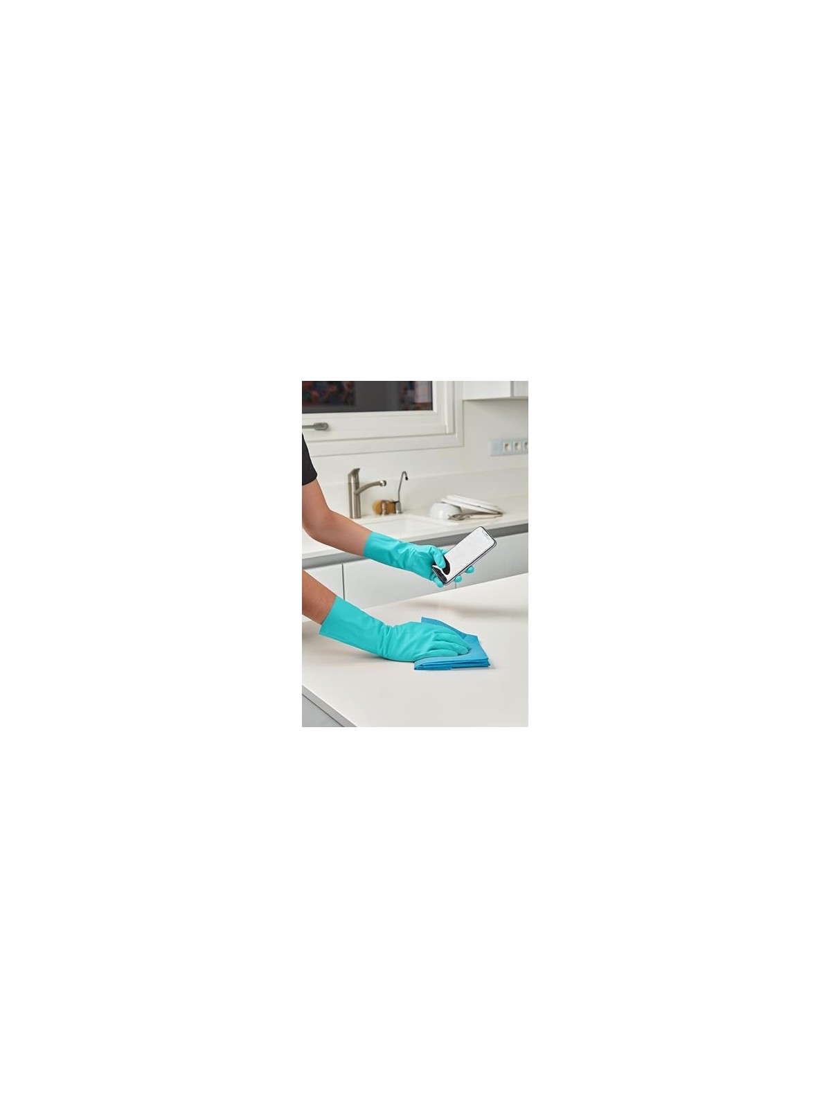 SPONTEX Guanti Second Skin Taglia L Unisex