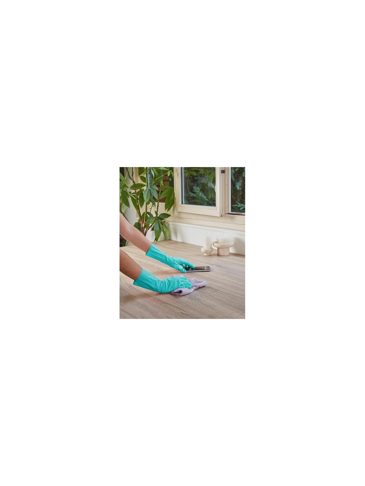 SPONTEX Guanti Second Skin Taglia L Unisex