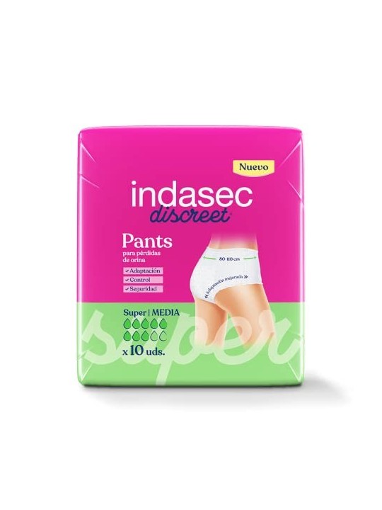 Indasec PANT SUPER taglia media 10 unit donna