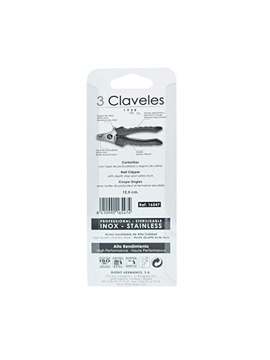 3 Claveles Dog Nail Clipper S 1 unit