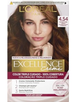 L'Orï¿½ï¿½al Paris EXCELLENCE Creme tinte 4,54 castaï¿½ï¿½o caoba cobrizo 192ml unisex