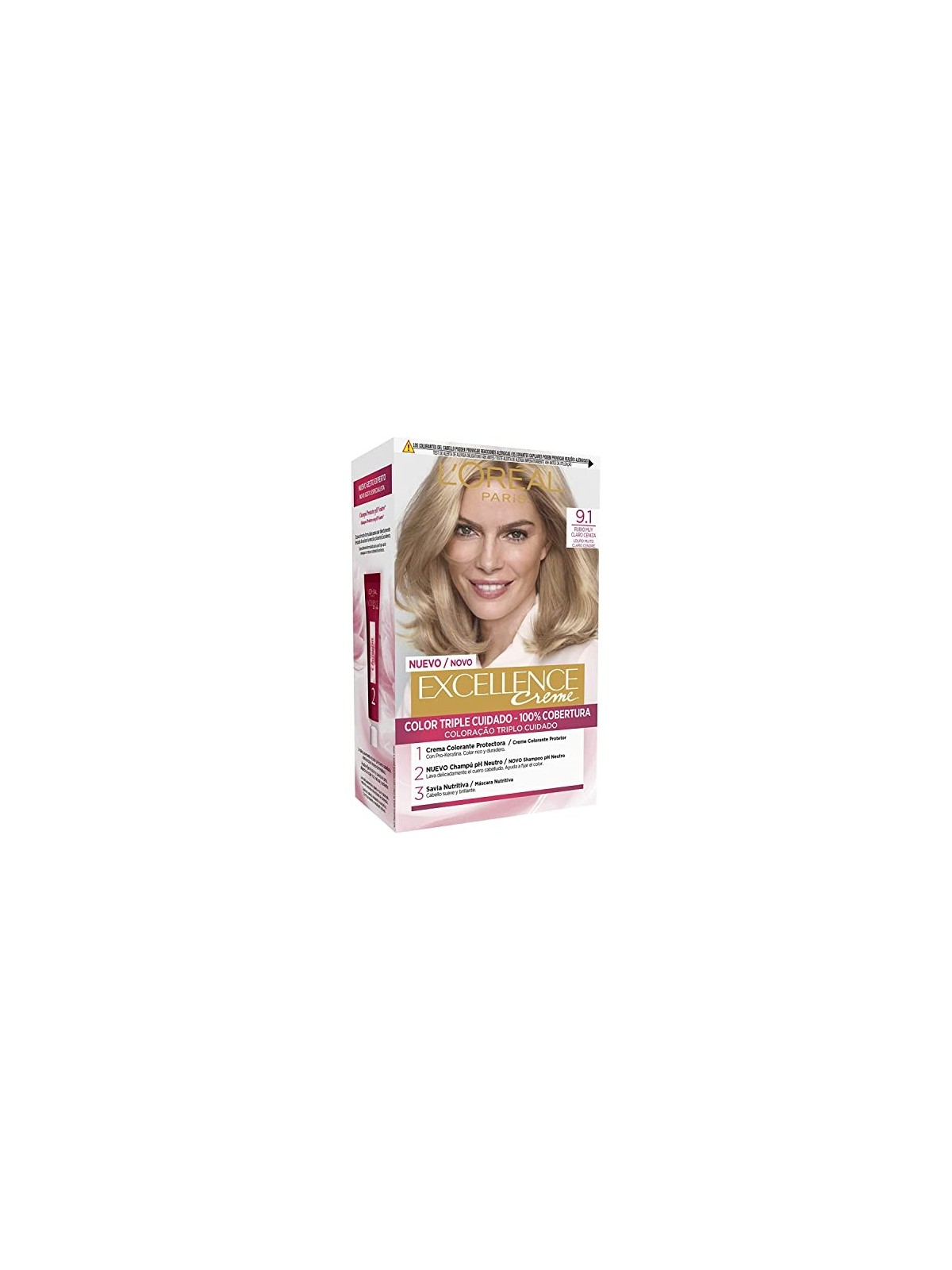 L'Orï¿½ï¿½al Paris EXCELLENCE Crema tinta 91 biondo chiaro cenere chiaro