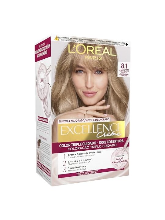 L'Orï¿½ï¿½al Paris EXCELLENCE Crema tinta 81 biondo chiaro cenere