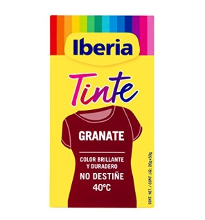 IBERIA Tinta per Abiti Non Sbiadisce 40 Granata 70g unisex
