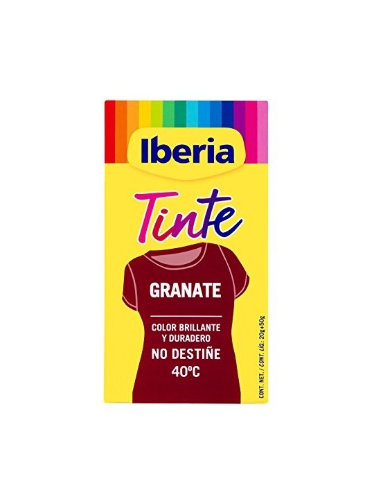 IBERIA Tinta per Abiti Non Sbiadisce 40 Granata 70g unisex