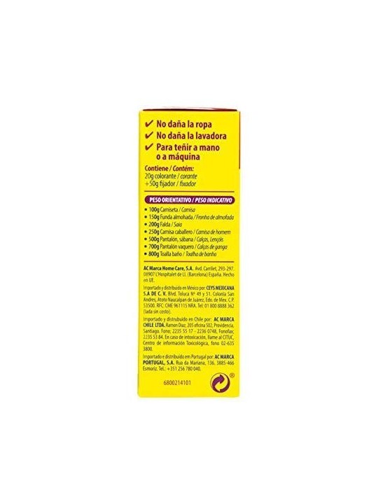 IBERIA Tinta per Abiti Non Sbiadisce 40 Granata 70g unisex