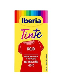 IBERIA Tinta per Abiti Non Sbiadisce 40 Rosso 70g unisex