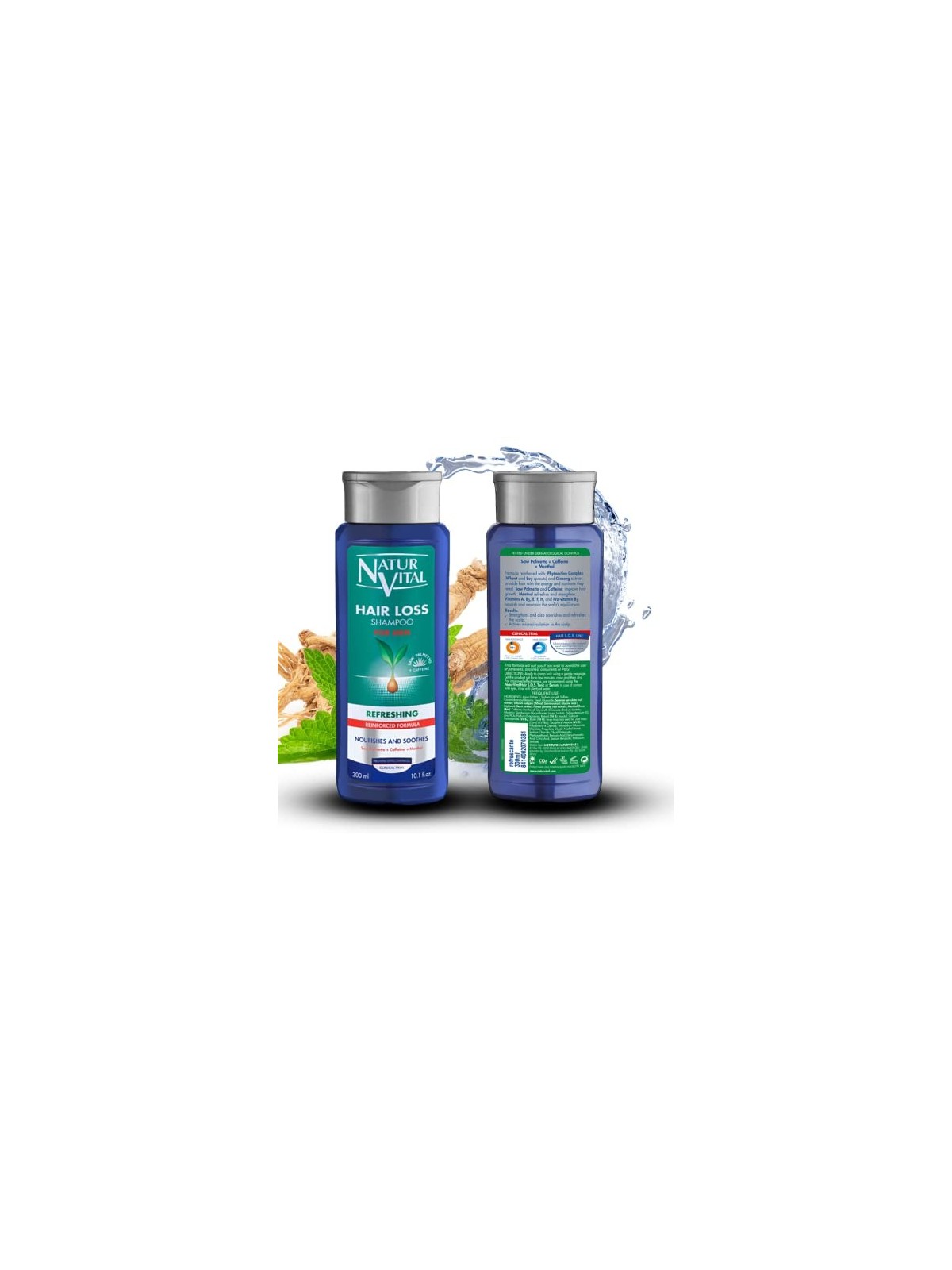 Shampoo Anticaduta Rinfrescante Natur Vital 300ml Unisex