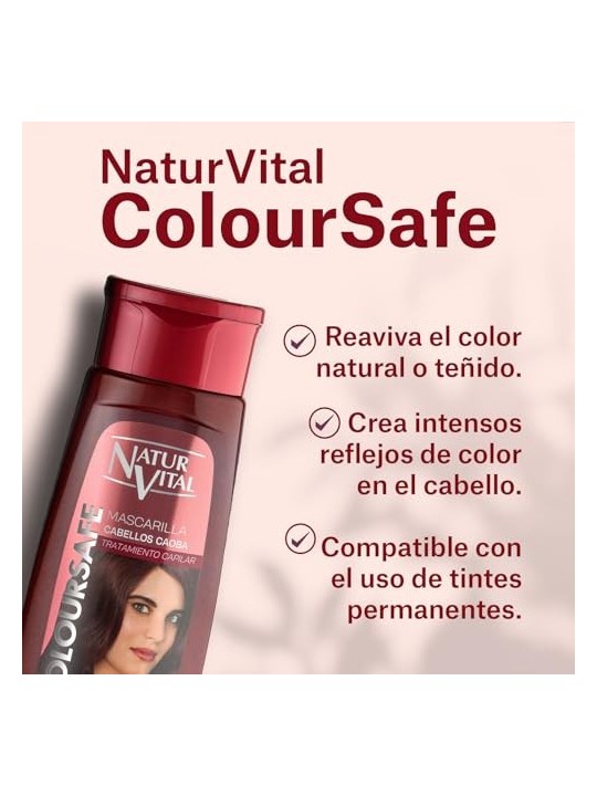 Natur Vital MASCARILLA COLOURSAFE mogano 300ml unisex