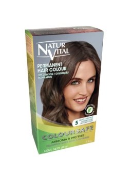 Natur Vital COLOURSAFE tinta permanente 5castano chiaro unisex