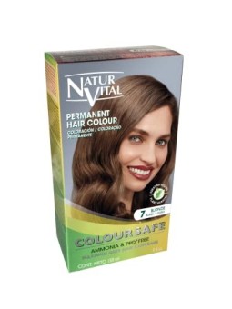 Natur Vital COLOURSAFE Tintura Permanente per Capelli 7Biondo Unisex