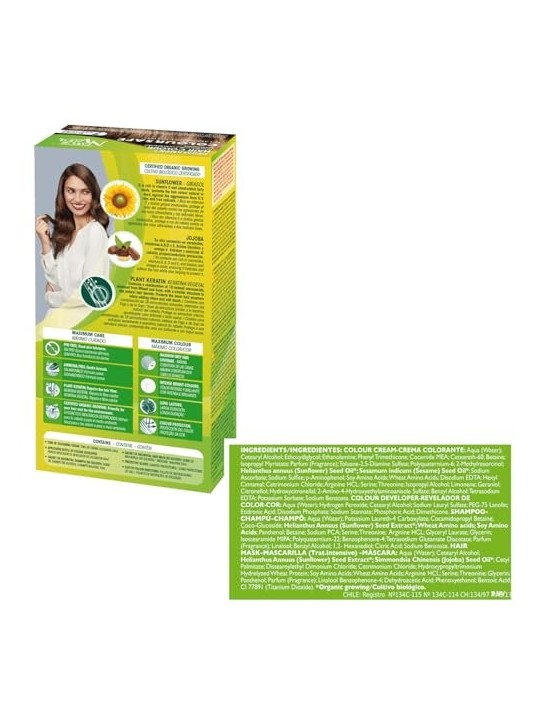Natur Vital COLOURSAFE Tintura Permanente per Capelli 7Biondo Unisex