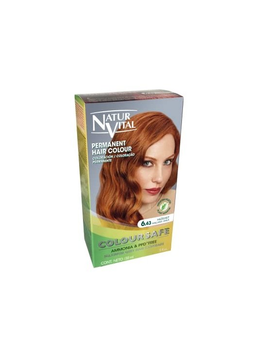 Natur Vital COLOURSAFE tinta permanente 643nocciola unisex