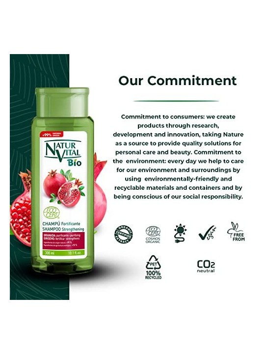 Shampoo fortificante Natur Vital BIO ECOCERT 300ml
