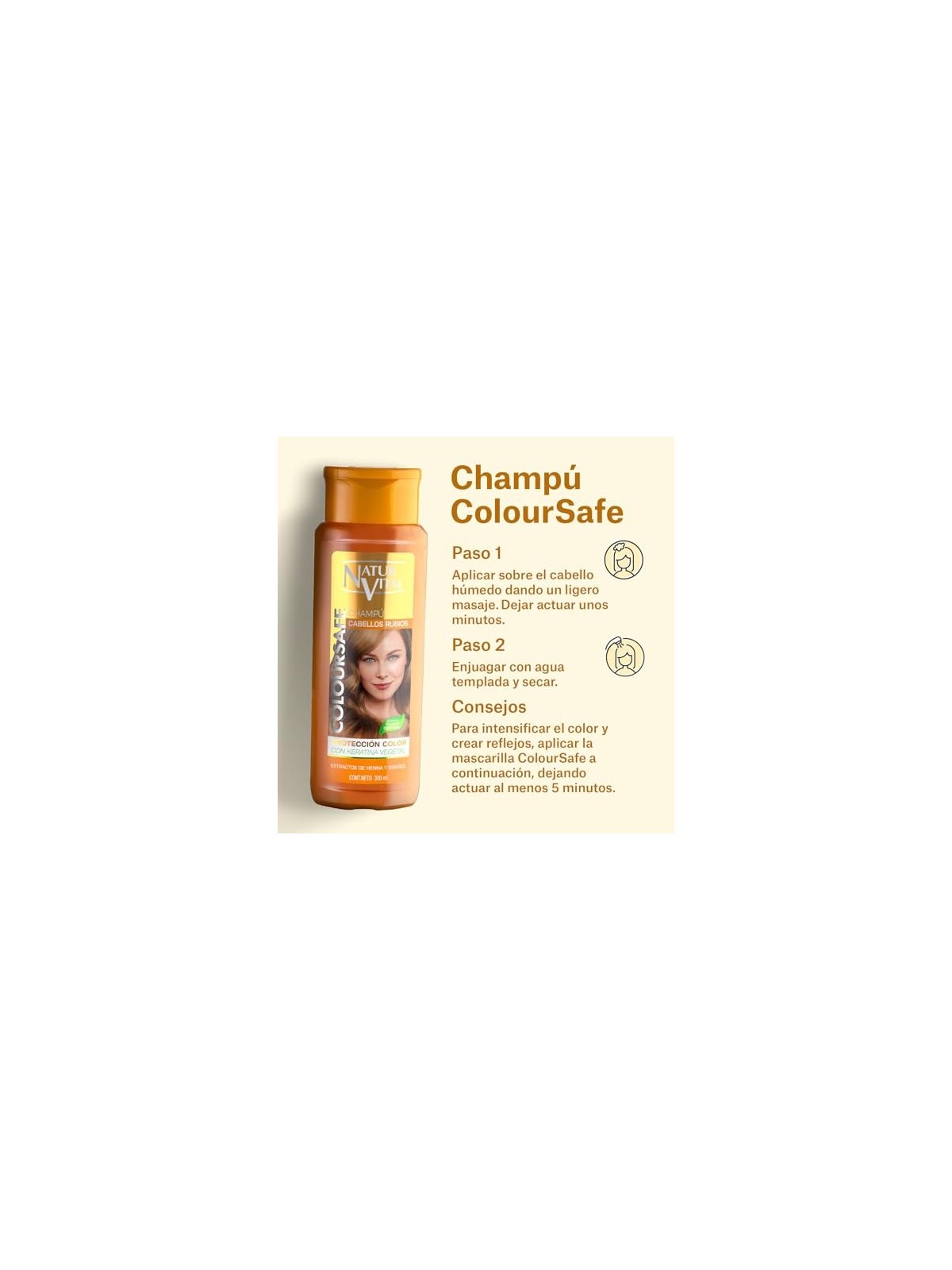 Natur Vital SHAMPOO COLORE biondo 300ml unisex