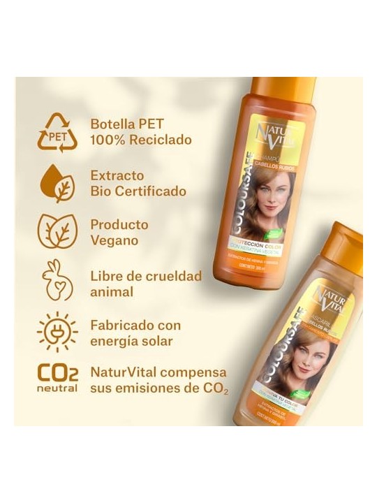 Natur Vital SHAMPOO COLORE biondo 300ml unisex