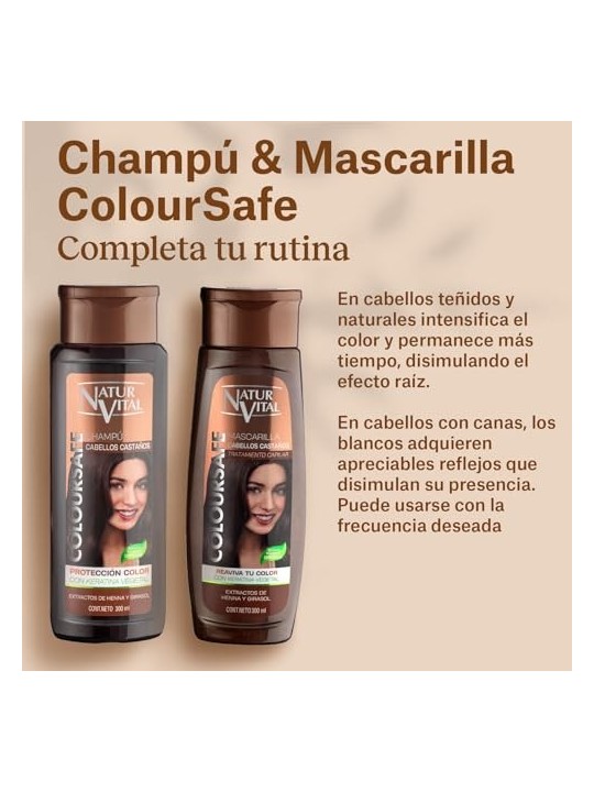 Natur Vital SHAMPOO COLORE castano 300ml unisex