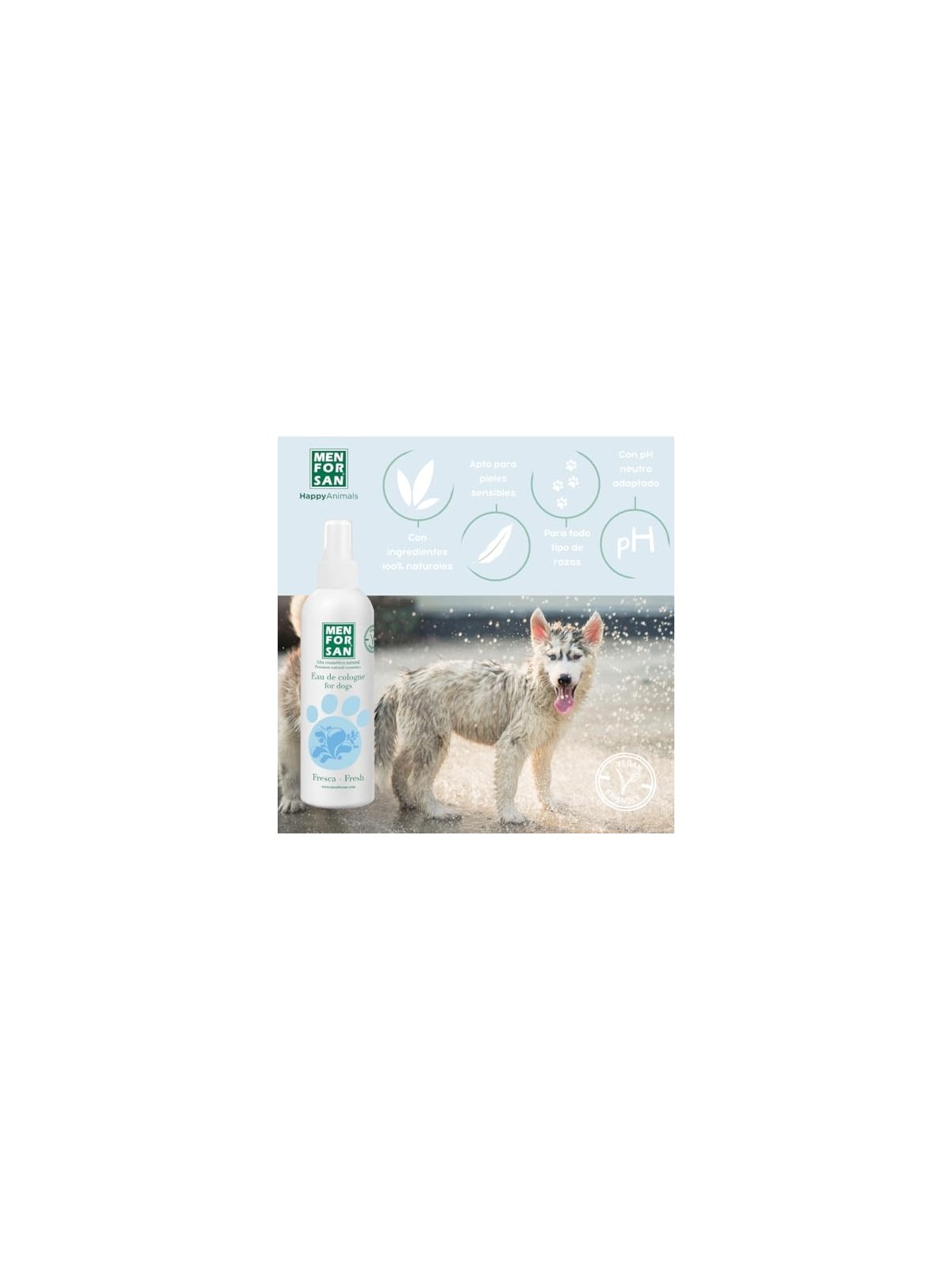 Men For San EAU DE COLOGNE FOR DOGS fresh 125ml unisex