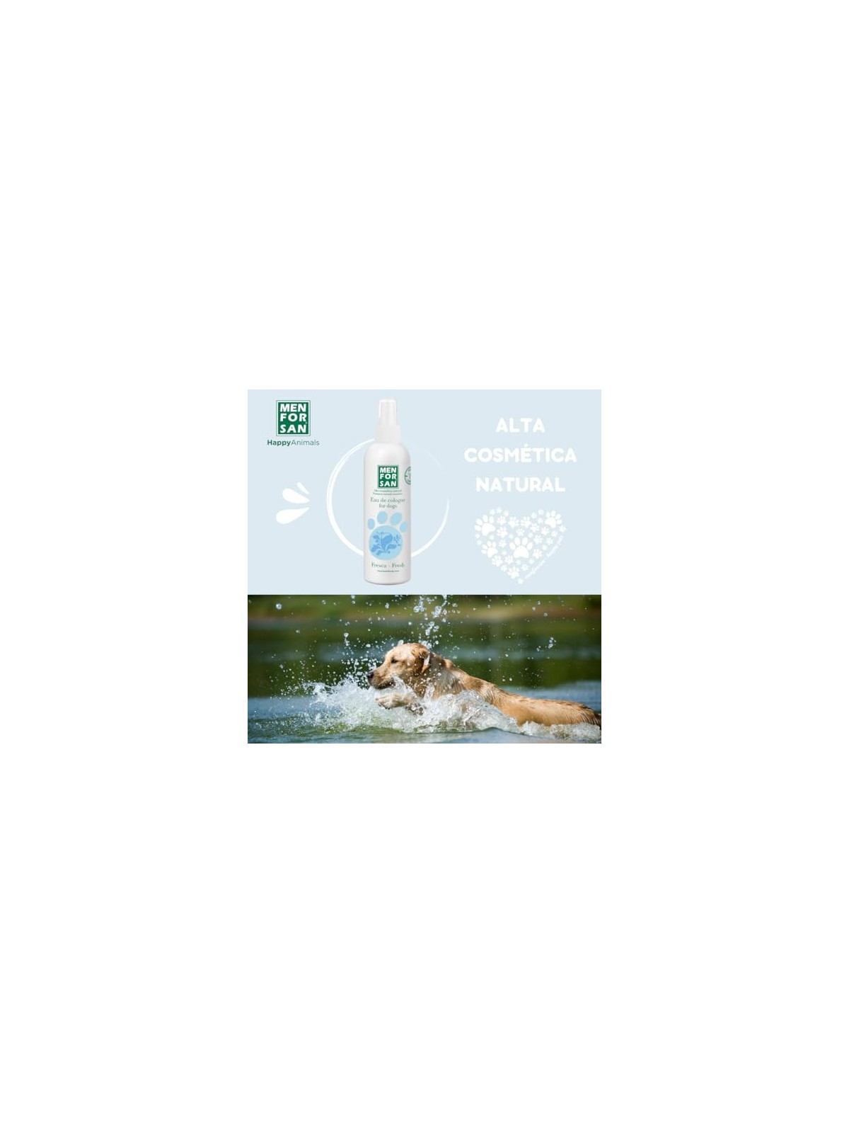 Men For San EAU DE COLOGNE FOR DOGS fresh 125ml unisex