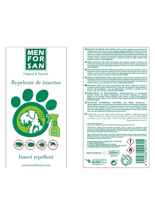 Men For San REPELENTE NATURALE per insetti con citronella 500ml unisex