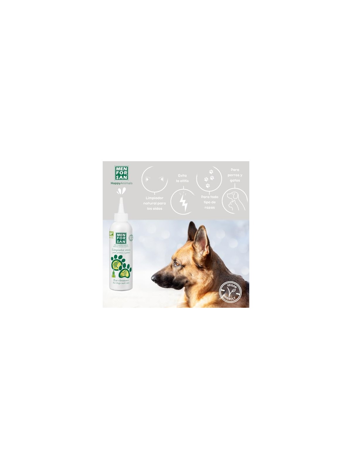 Men For San DETERGENTE OTICO per cani e gatti 125ml unisex