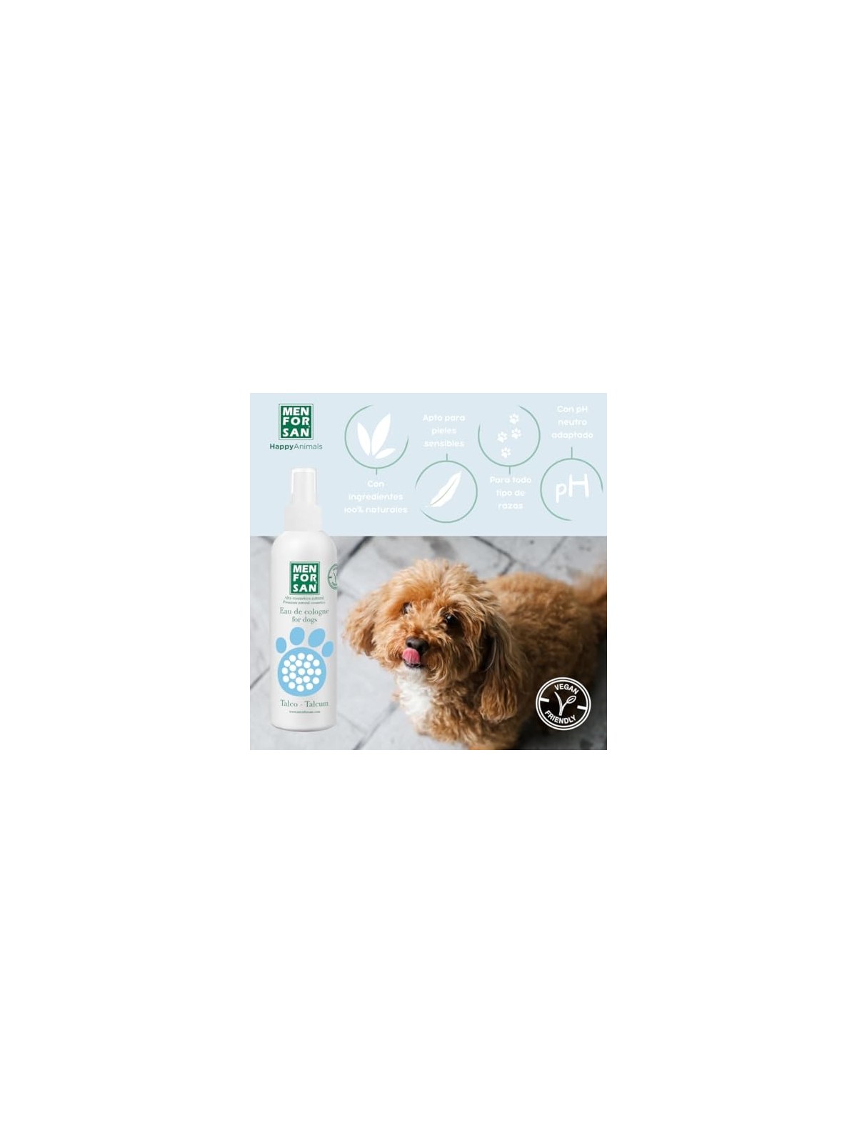 Fragranza per cani EAU DE COLOGNE FOR DOGS talco 125ml