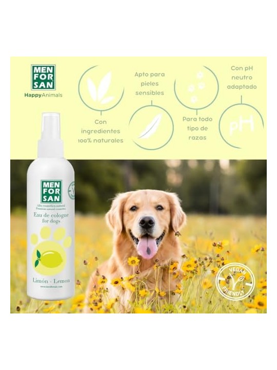 Profumo unisex per cani Men For San ACQUA DI COLONIA PER CANI limone 125ml