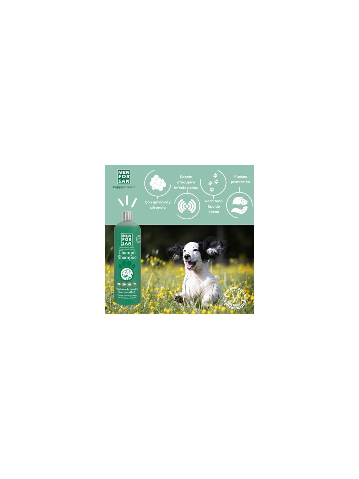 Shampoo repellente per insetti con citronella 1000ml unisex
