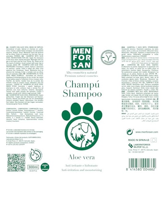Shampoo PERRO aloe vera 300ml unisex