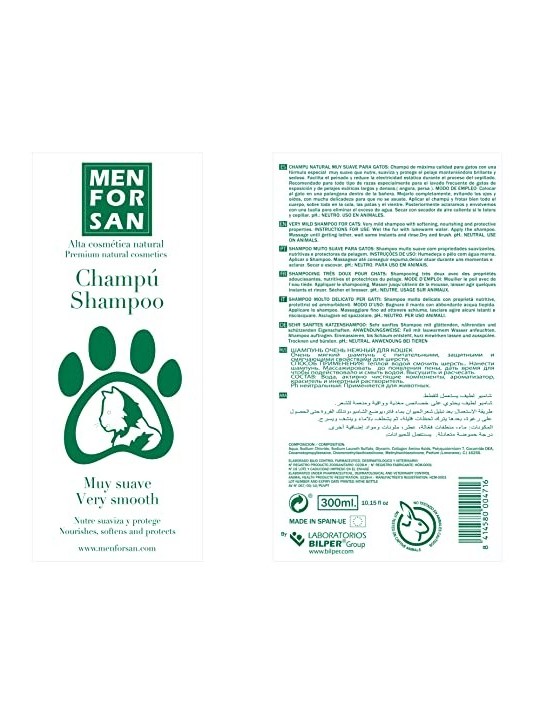 Men For San shampoo GATO molto morbido 300ml unisex